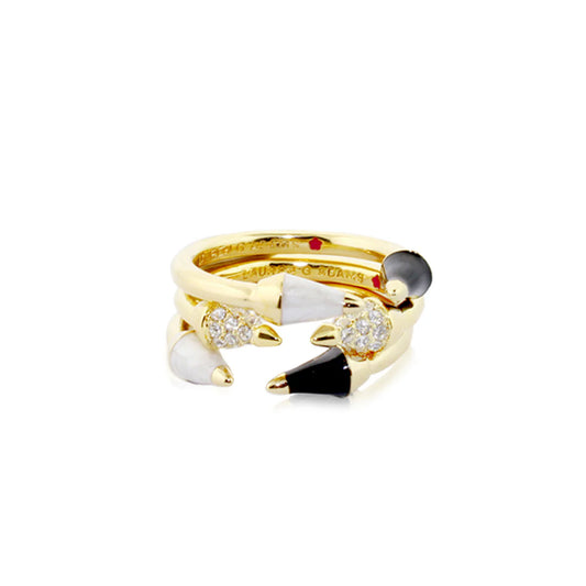 Material Girl Pave Band Set