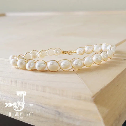 Genuine Freshwater Pearl Beaded Bracelet
